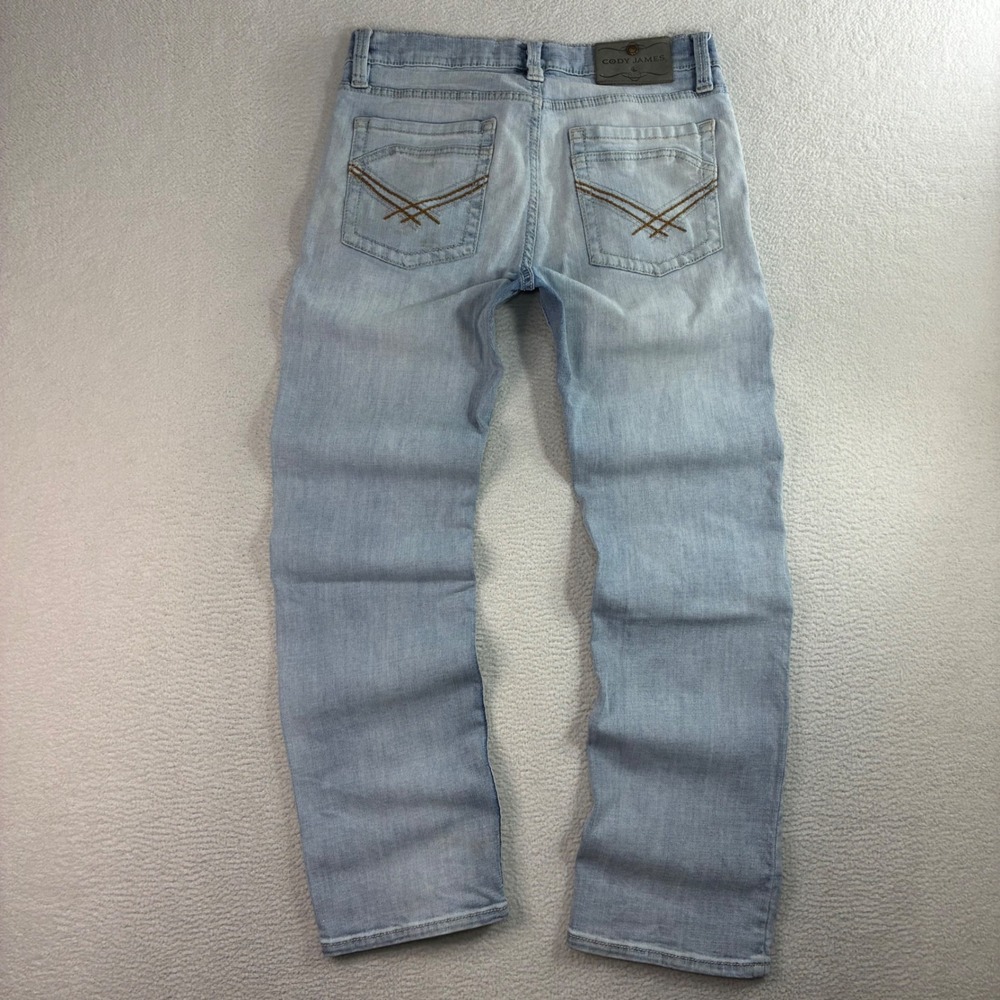 Cody James Jeans Men 32x30 Blue Faded Whiskered Straight Bootcut Western Cowboy